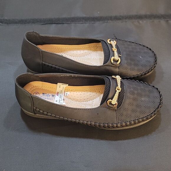 BRAND NEW TEAM WIDE WIDTH COMFORT SLIP-ON WOMEN"S FLAT - Picture 5 of 14